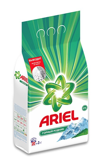 ARIEL-Пральний порошок Ariel Гірське джерело 3 кг Автомат-5413149333468