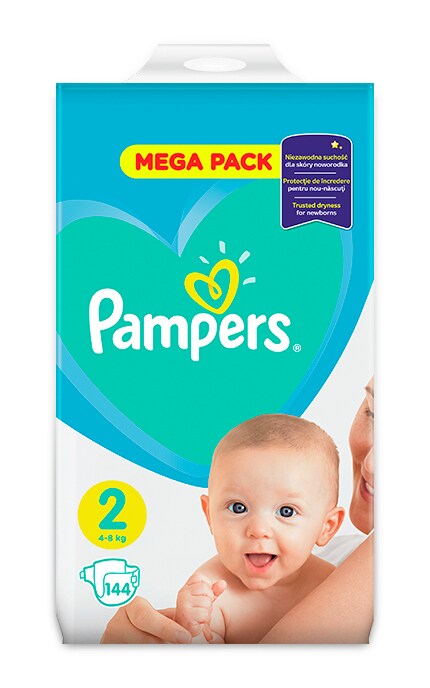 PAMPERS ACTIVE BABY-Подгузники Pampers Active Baby Размер 2 (4-8 кг) 144 шт-8001090950772