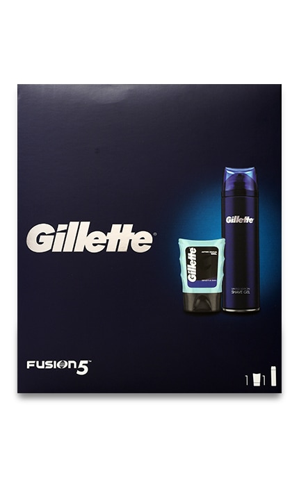 GILLETTE FUSION-Подарочный набор Gillette Fusion Ultra Sensitive Гель для бритья + Бальзам после бритья Sensitive -7702018548514