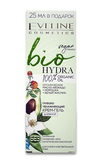 EVELINE-Дневной глубоко увлажняющий крем-гель Eveline Cosmetics Bio Hydra -5903416000334