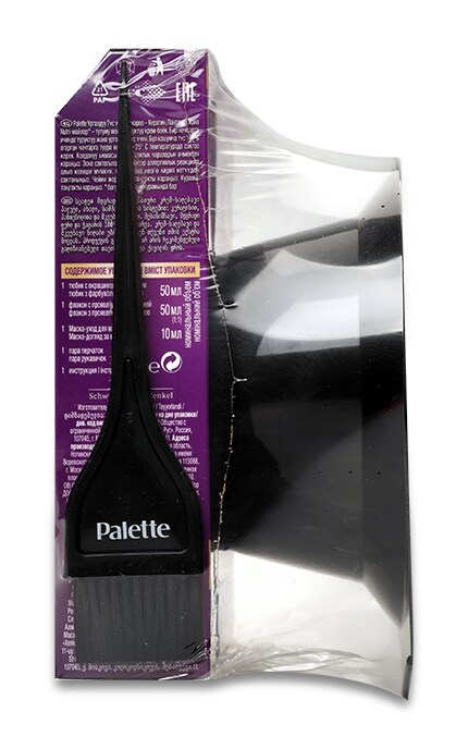 PALETTE-Стойкая крем-краска Palette Schwarzkopf Интенсивный цвет Средне-русый N6 + Набор для окрашивания волос в подарок-4015100448498