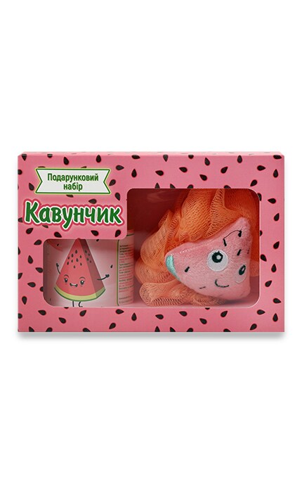 LUCKY DAY-Подарок Lucky Day Арбузик: Гель для душа + мочалка-9210000070496