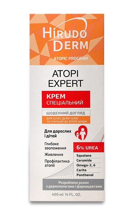 HIRUDODERM-Крем для сухої, дуже сухої і схильної до атопії Hirudo Derm Atopic Program-4820160038134