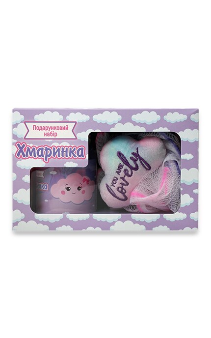 LUCKY DAY-Подарунковий набір Хмаринка: Гель для душу + мочалка-9210000070458