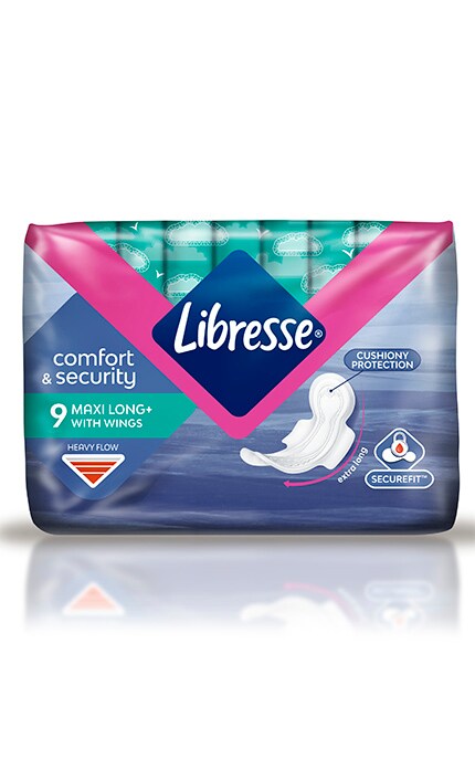 LIBRESSE-Гігієнічні прокладки Libresse Maxi Long подовжені, 9 шт.-7322540591927
