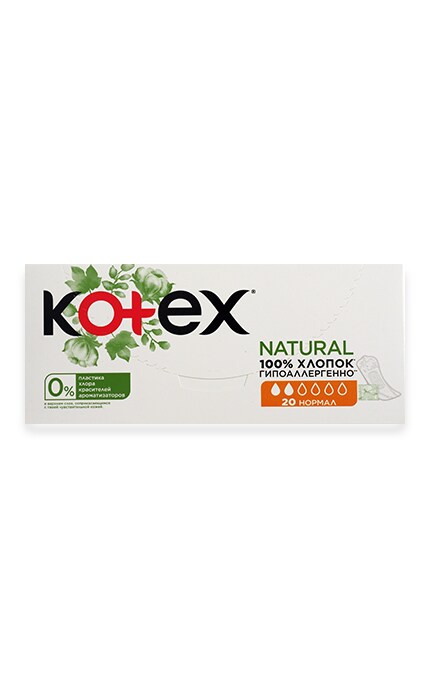 KOTEX-ЩОДЕН ПРОКЛ NATURAL NORMAL-5029053548623