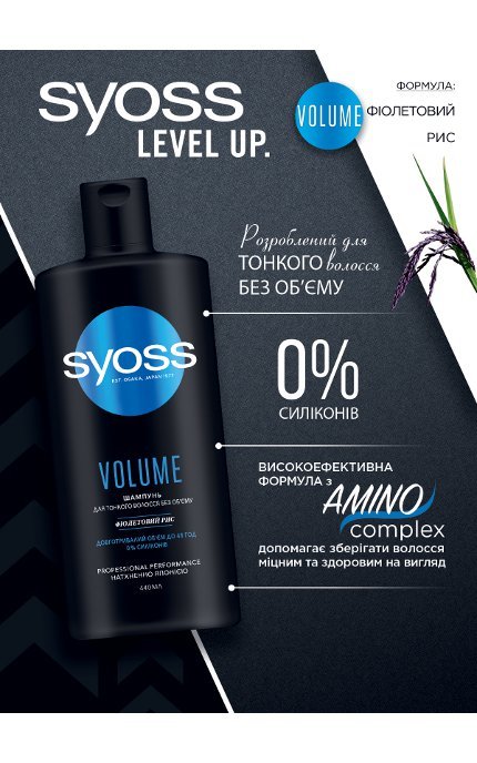 SYOSS-ШАМПУНЬ VOLUME-4015100338942