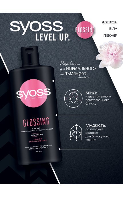 SYOSS-ШАМПУНЬ GLOSSING-4015100339024