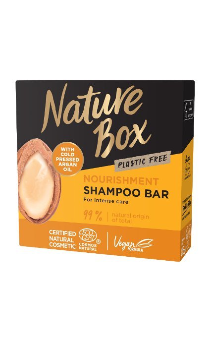 Nature Box-Твердий шампунь Nature Box для живлення волосся з аргановою олією холодного віджиму 85 г-90443718