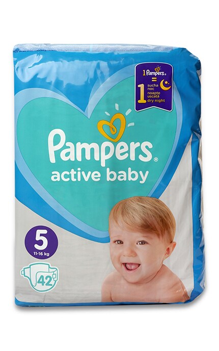 PAMPERS ACTIVE BABY-Е_ПІДГУЗКИ 5 11-16 КГ-8001090950178