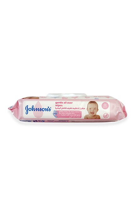 JOHNSONS-Вологі серветки Johnson's Ніжна турбота дитячі, 72 шт.-3574661421810