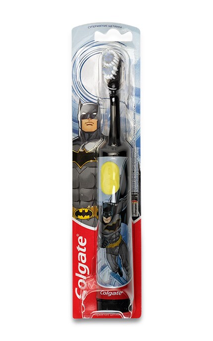 COLGATE-Детская электрическая зубная щетка Colgate Batman/Barbie-4606144007811