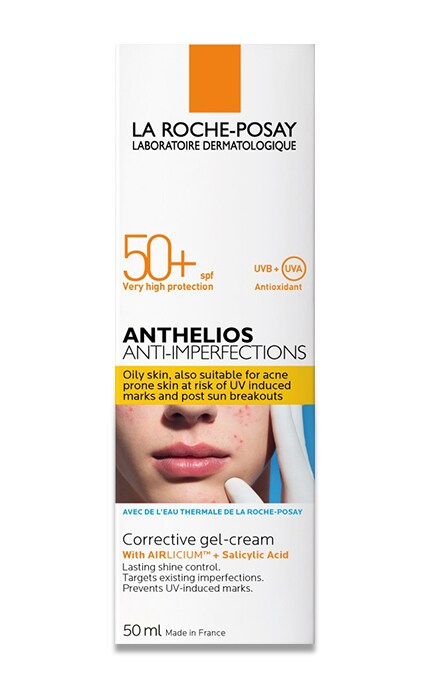 LA ROCHE-POSAY-Солнцезащитный крем-гель La Roche-Posay Anthelios Anti-Imperfections SPF 50+ корректирующий-3337875651196