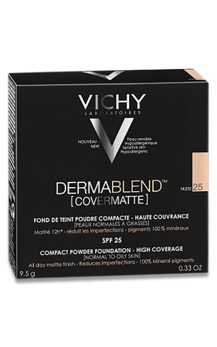 VICHY-Пудра для обличчя з матуючим ефектом Vichy Dermablend Сovermatte SPF 25 Nude тон 25-3337875563031