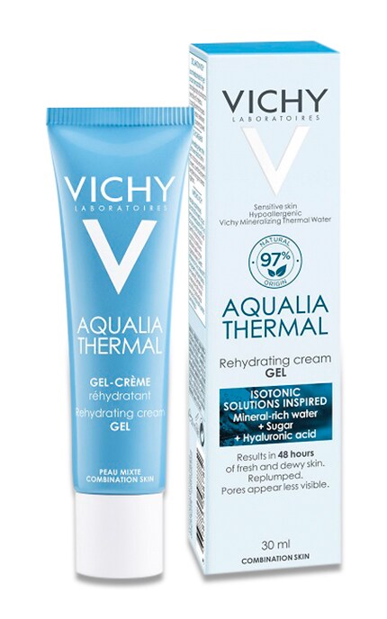 VICHY-Гель-крем Vichy Aqualia Thermal для глибокого зволоження шкіри обличчя -3337875588782