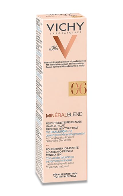 VICHY-Тональний крем Vichy Mineralblend Cream Зволожуючий, тон 06 Ocher-3337875641913