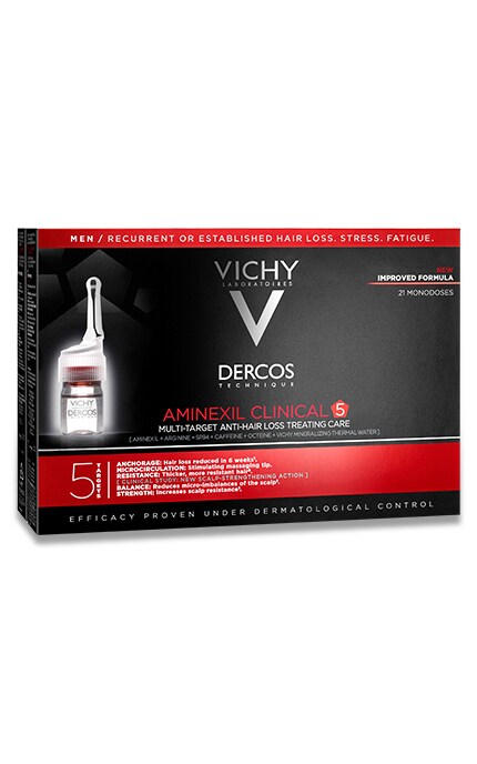 VICHY-Средство против выпадения волос комплексного действия Vichy Dercos Aminexil Clinical 5 Для мужчин-3337875522748
