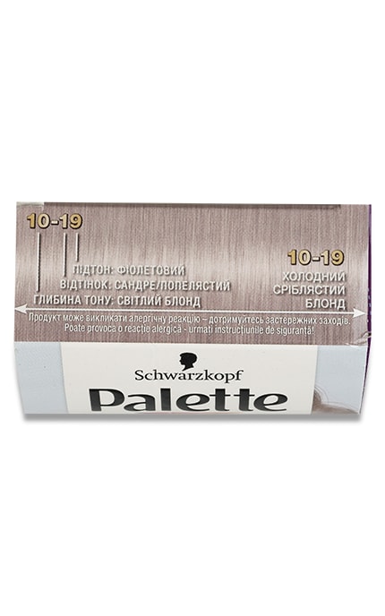 PALETTE-Крем-краска для волос Palette тон 10-19 Холодный серебристый Блонд 1 шт-9000101607499