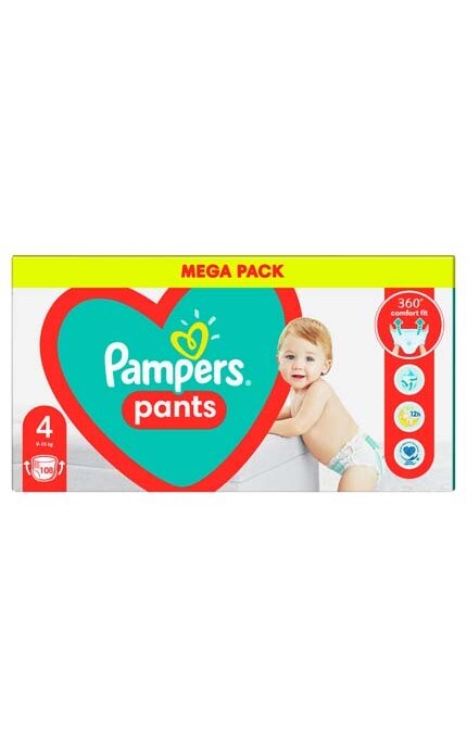 PAMPERS PANTS-Подгузники - трусики Pampers Pants Размер 4 (9-15 кг), 108 шт-8006540069448