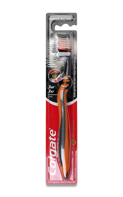 COLGATE-Зубна щітка Colgate ЗиґЗаґ Деревне вугілля 1 шт-6001067157182