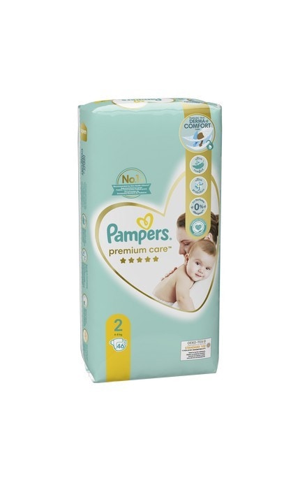 PAMPERS-Подгузники детские Pampers Premium Care размер 4-8 кг 46 шт.-8001841104799