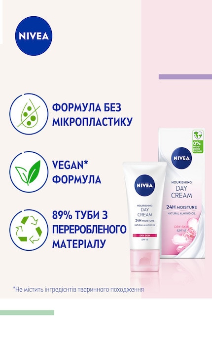 NIVEA-Живильний денний крем для обличчя Nivea Інтенсивне зволоження, SPF 15-4006000022192