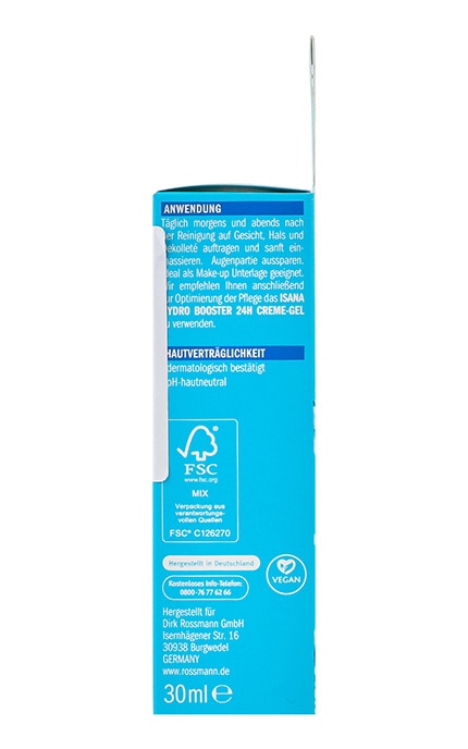 ISANA-Сироватка для обличчя з гіалуроном Isana Hydro Booster 30 мл-4305615838311