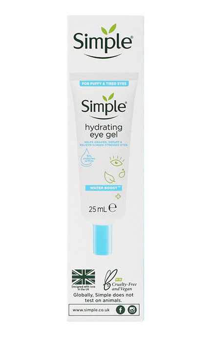 SIMPLE-Гель для шкіри навколо очей зволожуючий Simple Water Boost 25 мл-8720181047879