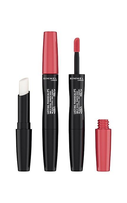 RIMMEL-Помада жидкая + бальзам для губ Rimmel Lasting Provocalips 2в1 730 Make A Mauve 2,2 мл-3616302737802