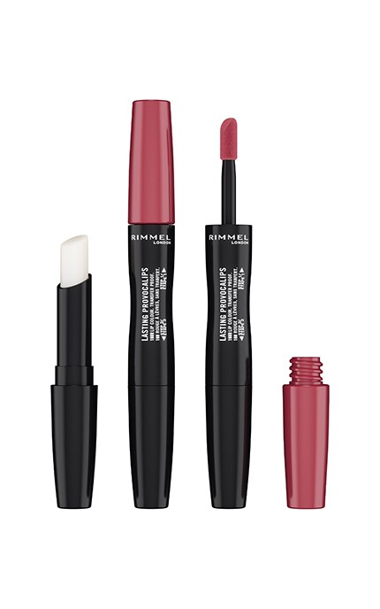 RIMMEL-Помада рідка + бальзам для губ Rimmel Lasting Provocalips 2в1 210 Pinkcase Of Emergency 2,2 мл-3616302737796
