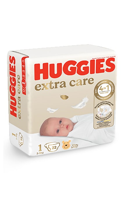 HUGGIES-Подгузники детские Huggies Extra Care размер 1 2-5 кг 22 шт-5029053583235