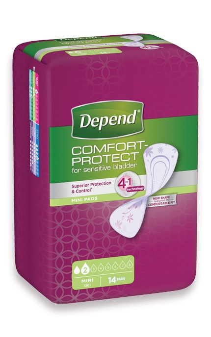 DEPEND-Прокладки урологические Depend Comfort-Protect Ultra Mini 14 шт-5029053561646