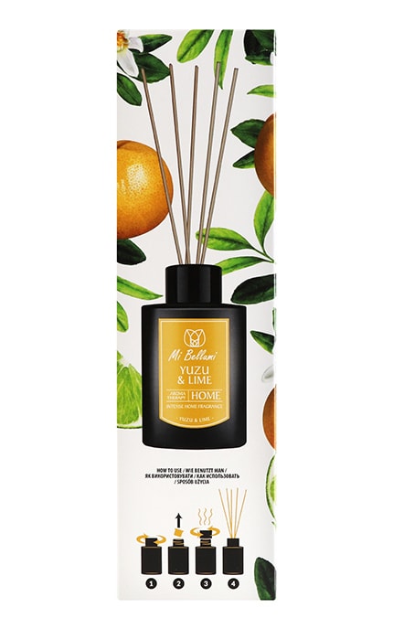 MI BELLUMI-Дифузор ароматичний для дому Mi Bellumi Yuzu&Lime 100 мл-5904316574970