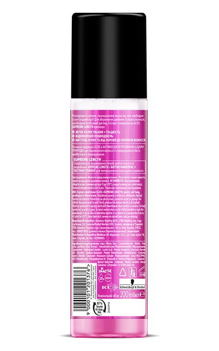 Gliss-Експрес кондиціонер для волосся Gliss Super Length 200 мл-9000101201376
