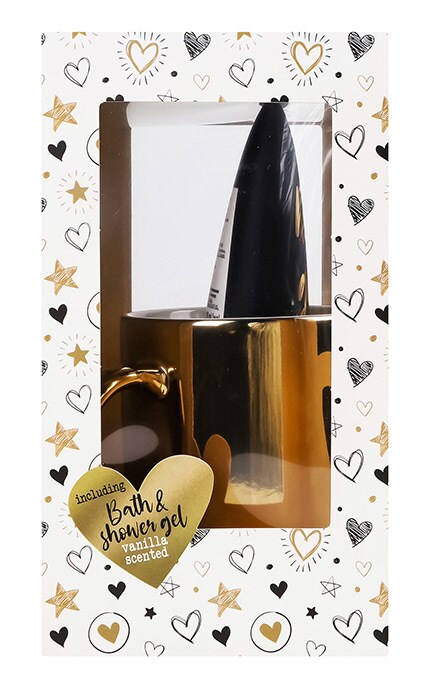 WATSONS-Набір подарунковий Гель для душу 100мл + Керамічна кружка Golden Mug 1 шт-4894819304727