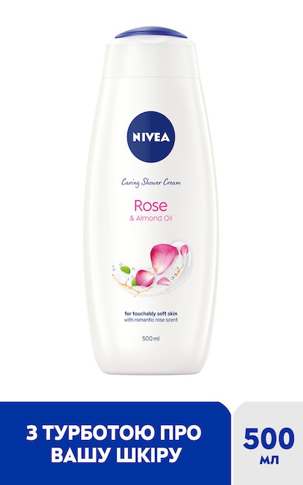 NIVEA-Крем-гель для душа Nivea Роза 500 мл-9005800263601