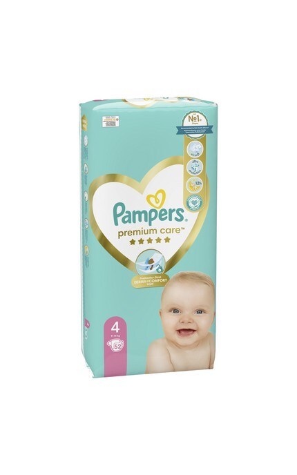 PAMPERS-Подгузники детские Pampers Premium Care размер 4 9-14 кг 52 шт-4015400278818