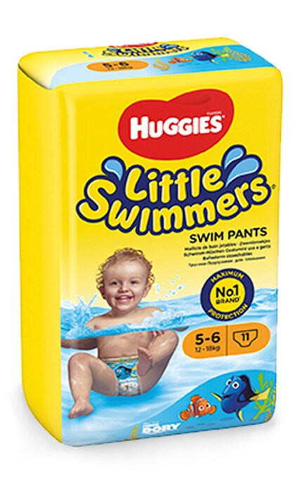 HUGGIES-Подгузники-трусики детские Huggies Little Swimmer размер 5-6 вес 12-18 кг 11 шт-5029053538426