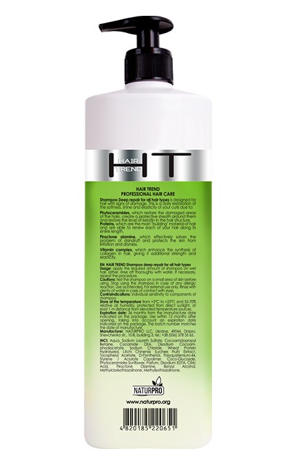 HAIR TREND-Шампунь Hair Trend Глибоке Відновлення, 1000 мл-4820185220651