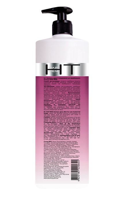 HAIR TREND-Шампунь для фарбованого волосся Hair Trend Ефект глазурування, 1000 мл-4820185220644