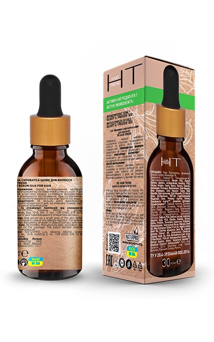 HAIR TREND-Незмивна сироватка-шовк для волосся Hair Trend, 30мл-4820185223287