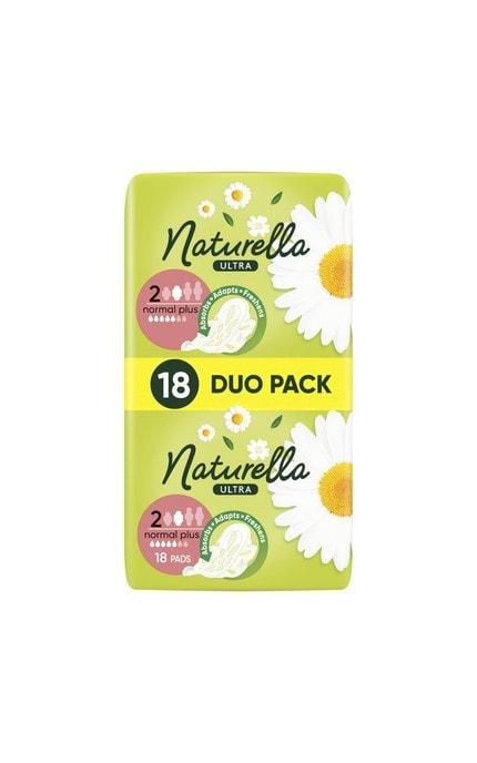 NATURELLA-Гигиенические прокладки Naturella Ultra Normal (Размер 2) 18 шт-8006540098257