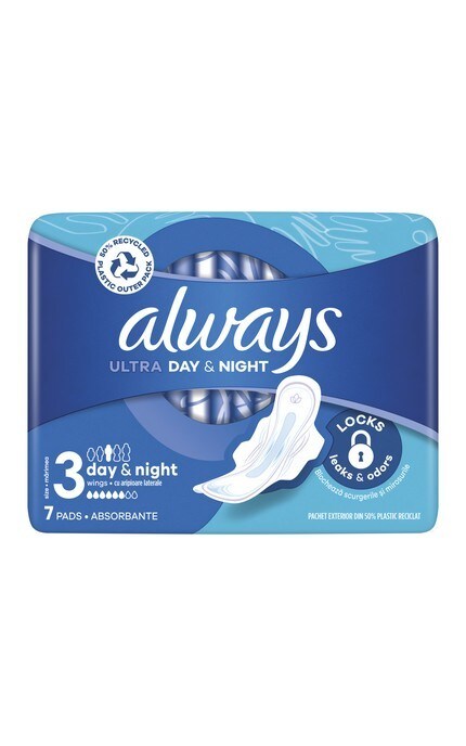 ALWAYS-Гігієнічні прокладки Always Ultra Day&Night (Розмір 3) 7 шт-4015400012306