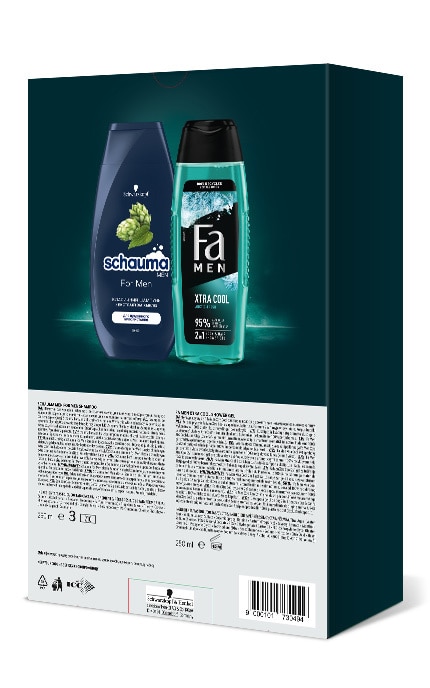 FA-Набір подарунковий Keep your cool Гель для душу Fa Men 250 мл + Шампунь для волосся Schauma 250 мл 1 шт-9000101730494