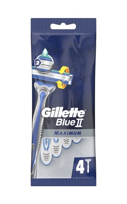 GILLETTE-Бритвы одноразовые Gillette Blue 2 Max 4 шт-8700216174466