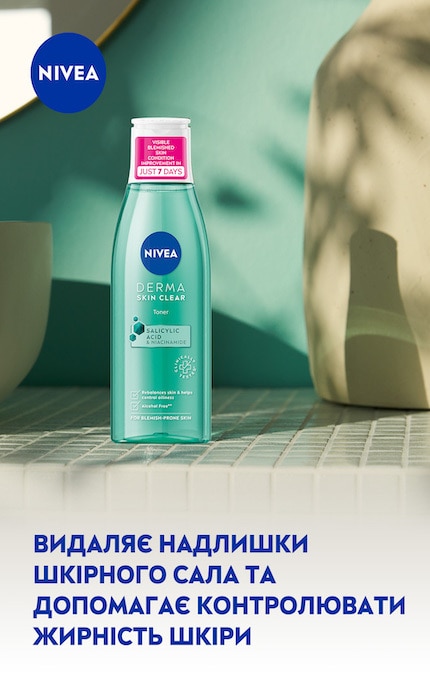 NIVEA-Тонік для обличчя Nivea Derma Skin Clear, 200 мл-9005800361536