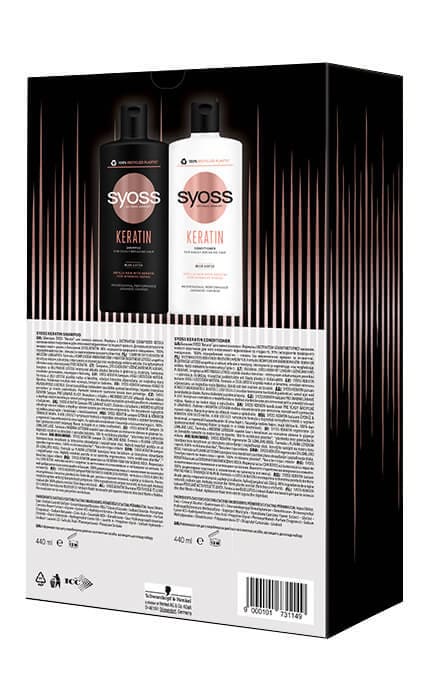 SYOSS-Набор подарочный Шампунь + Бальзам Syoss Keratin 440 мл 1 шт-9000101731149