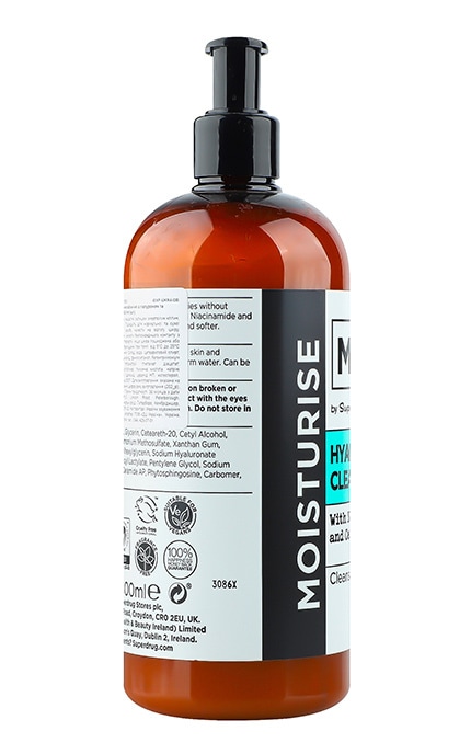 ME+-Средство для очищения лица с гиалуроном и ниацинамидом Superdrug Me+ 500 мл-8149930