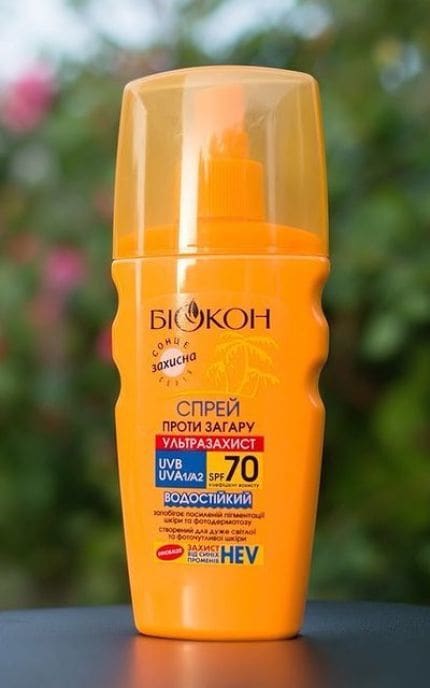 БІОКОН-Спрей проти засмаги SPF 70 Ультразахист 160 мл-4820160039544