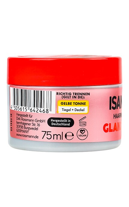 ISANA-Віск для укладки волосся з ефектом блиску Isana 75 мл-4305615642468